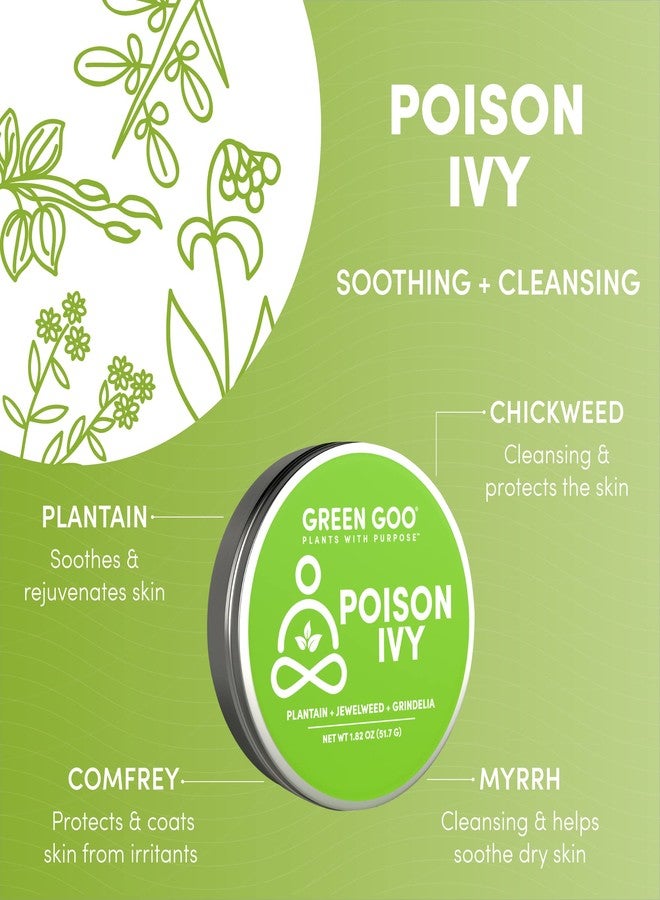 GREEN GOO Green Poison Ivy Treatment & Relief salve, Natural Poison Ivy Cream For Soothing Irritation, Protecting Skin & Relieving Pain & Itching, 1.82 Oz - Image 2